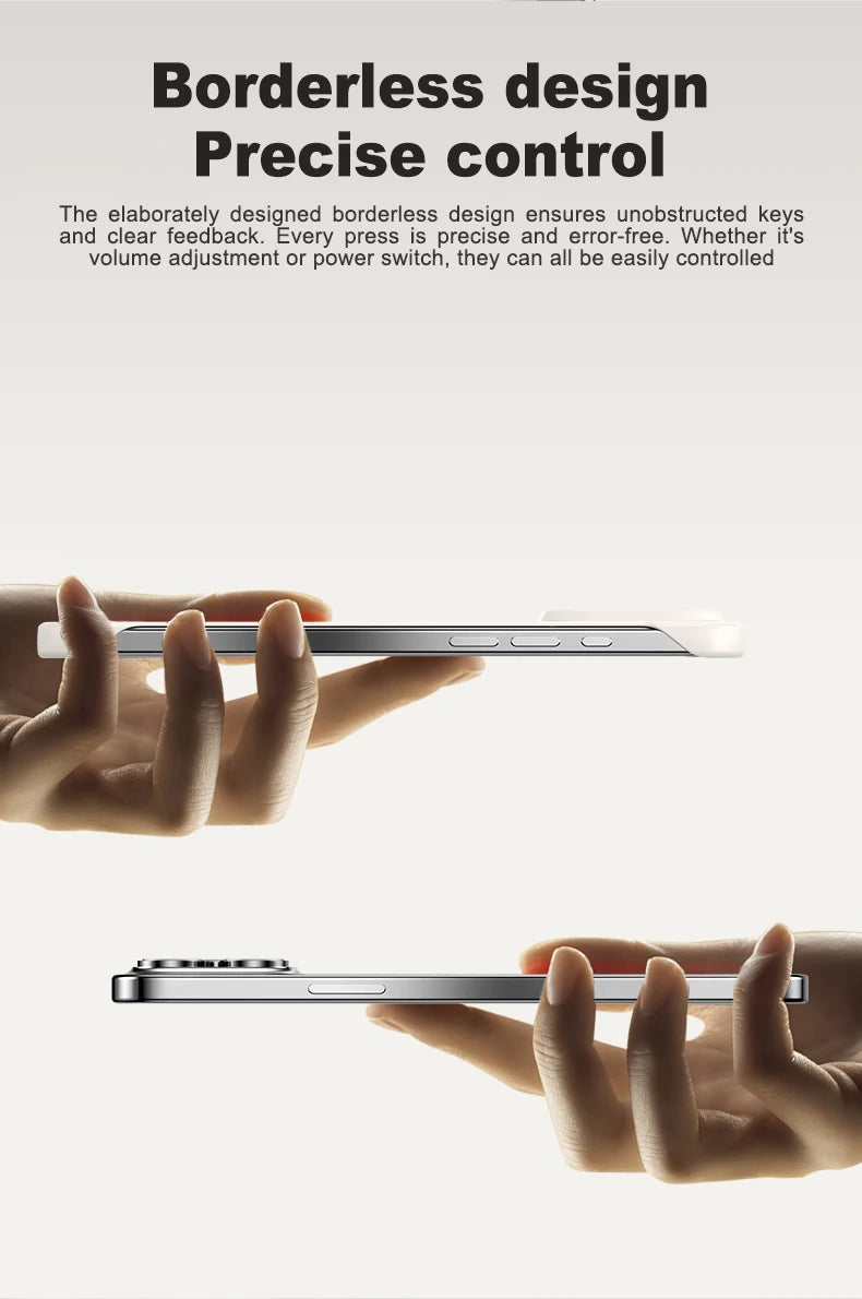 Frameless Solid Color Magnetic Case For iPhone 17 Max Plus Magsafe Hard PC Matte Back Cover