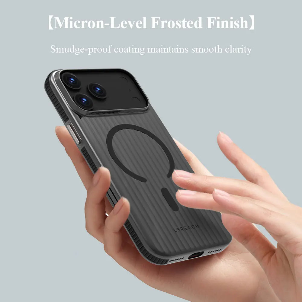 Lereach Magnetic Matte Phone Case for iPhone 17 Pro Max / 17 Air / 17 - PC+Magnet Material, Anti-slip Drop Protection