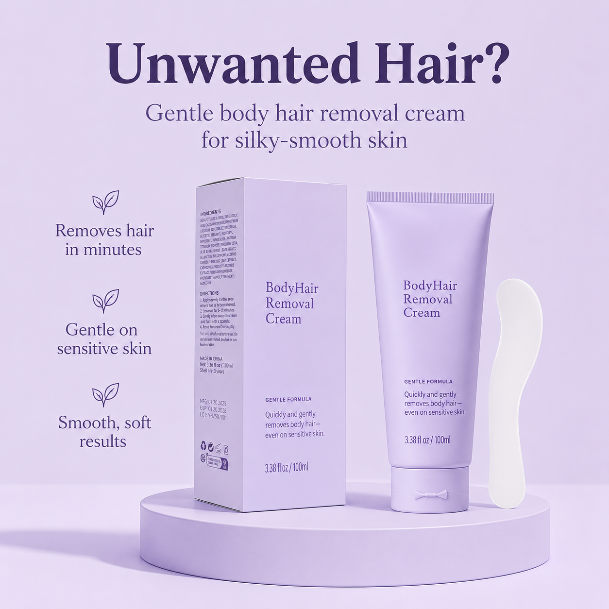 ELSUENO SilkSkin Hair Removal Cream - Smooth & Nourishing