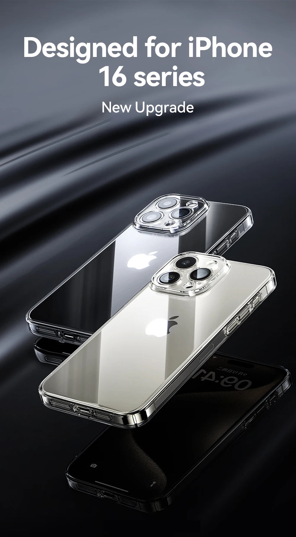 Joyroom Case For iPhone 17 Pro Max Case Crystal Transparent No Yellowing Lens Protection Cover For iPhone 16 Pro Shockproof Case