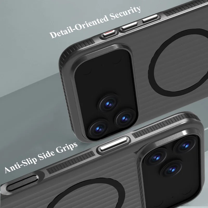 Lereach Magnetic Matte Phone Case for iPhone 17 Pro Max / 17 Air / 17 - PC+Magnet Material, Anti-slip Drop Protection