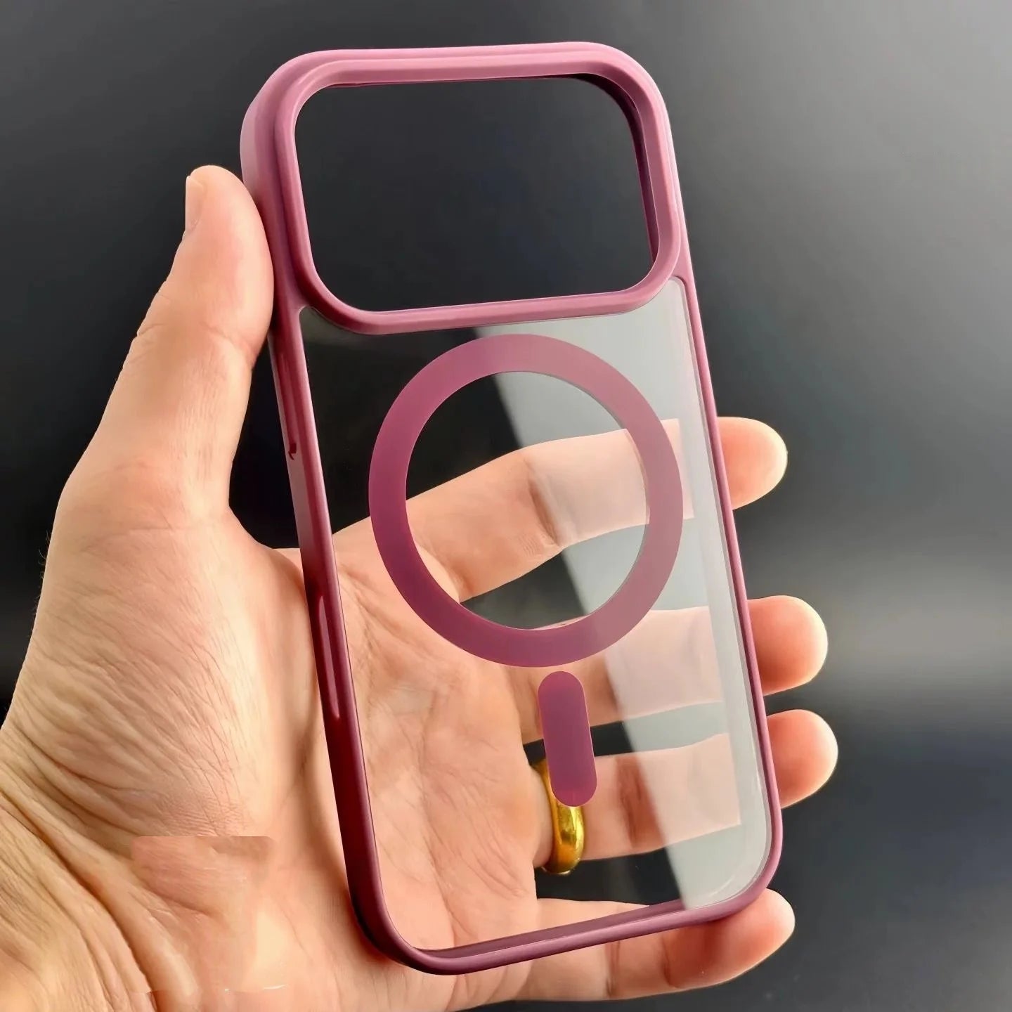 For Magsafe Case For iPhone 17 Air 17Promax 17Pro Original Transparent Acrylic Cover