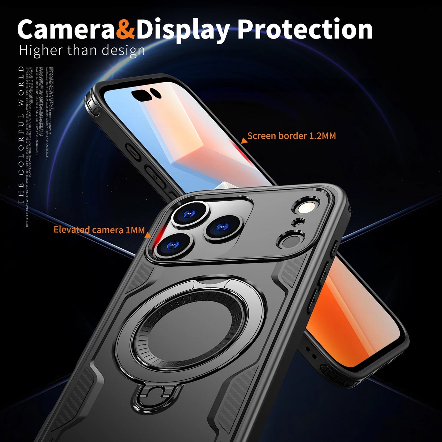 for iphone17 Wireless Charging Stand Ring Hard Case for Iphone 17 Pro Max 17 Air Plus Pro IphoneIphone17 Cases