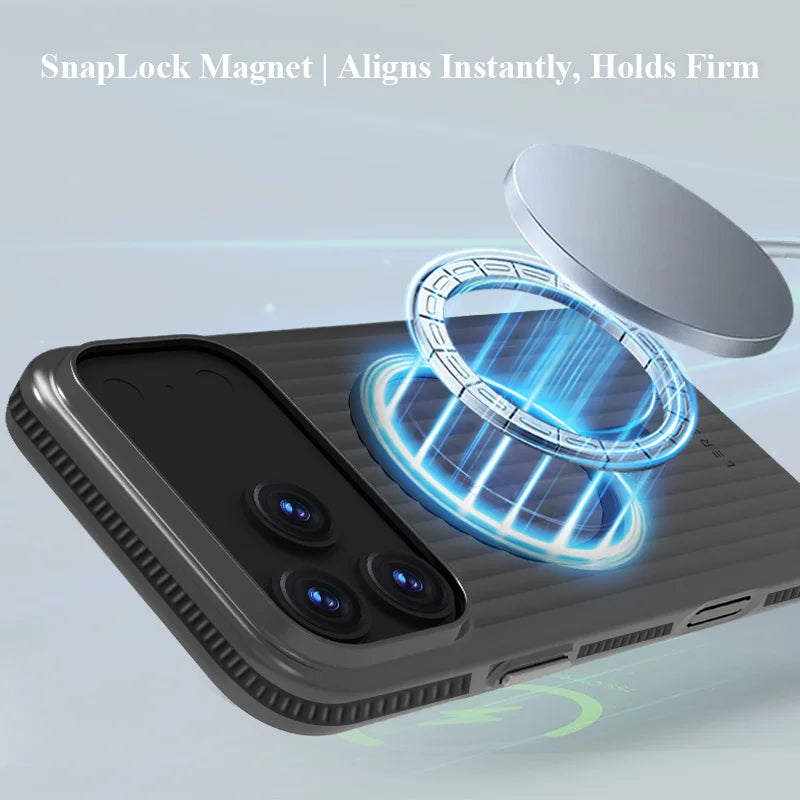 Lereach Magnetic Matte Phone Case for iPhone 17 Pro Max / 17 Air / 17 - PC+Magnet Material, Anti-slip Drop Protection