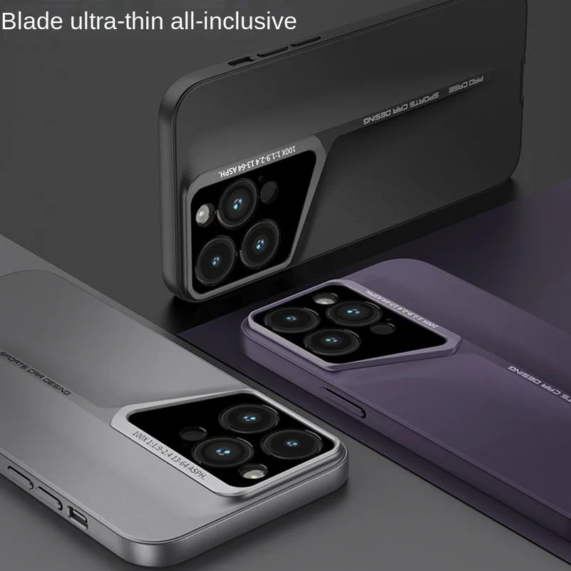 Blade Ultra-Thin Camera Height Enhancement Lens Phone Case for iPhone 17 Pro Max iPhone17 Pro Camera Protect Cover
