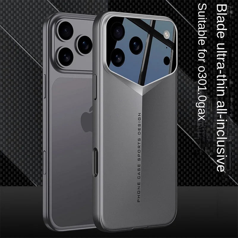 Blade Ultra-Thin Camera Height Enhancement Lens Phone Case for iPhone 17 Pro Max iPhone17 Pro Camera Protect Cover