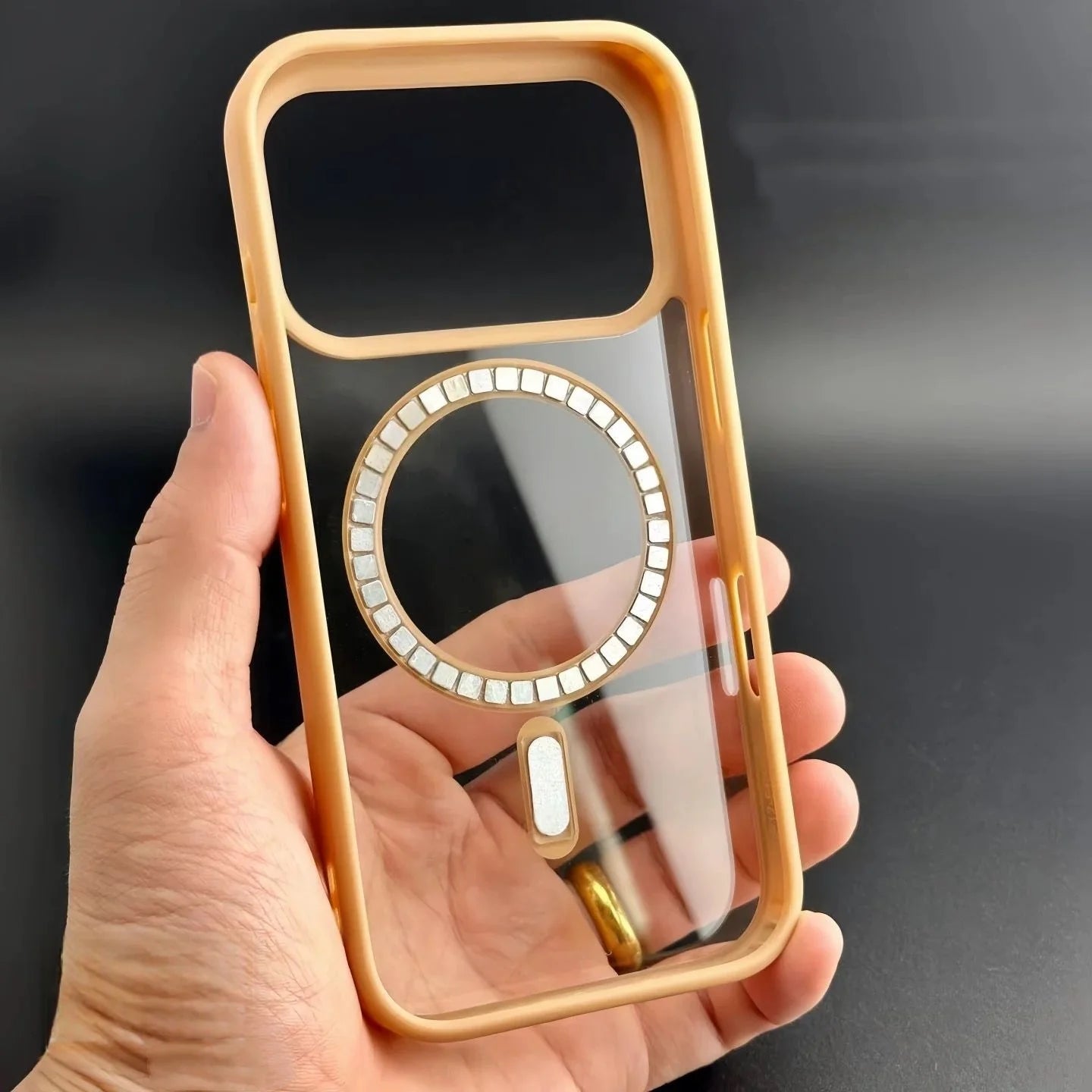 For Magsafe Case For iPhone 17 Air 17Promax 17Pro Original Transparent Acrylic Cover