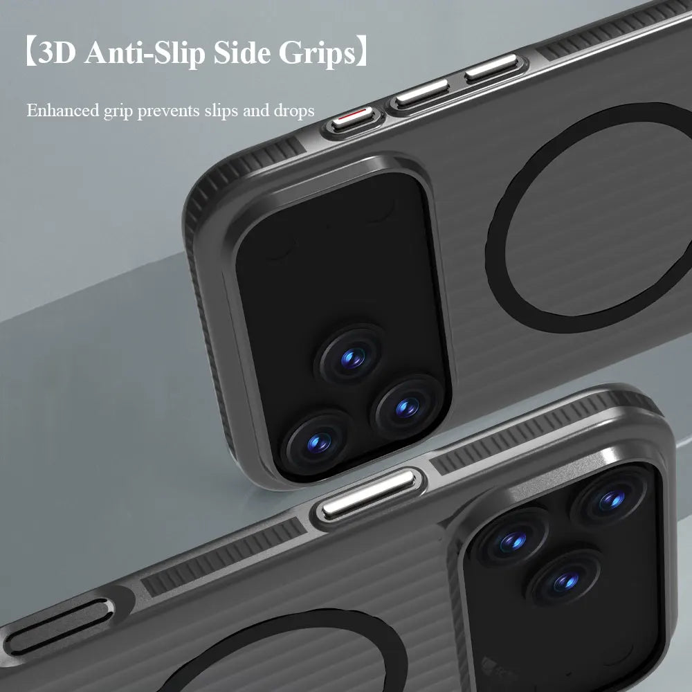 Lereach Magnetic Matte Phone Case for iPhone 17 Pro Max / 17 Air / 17 - PC+Magnet Material, Anti-slip Drop Protection