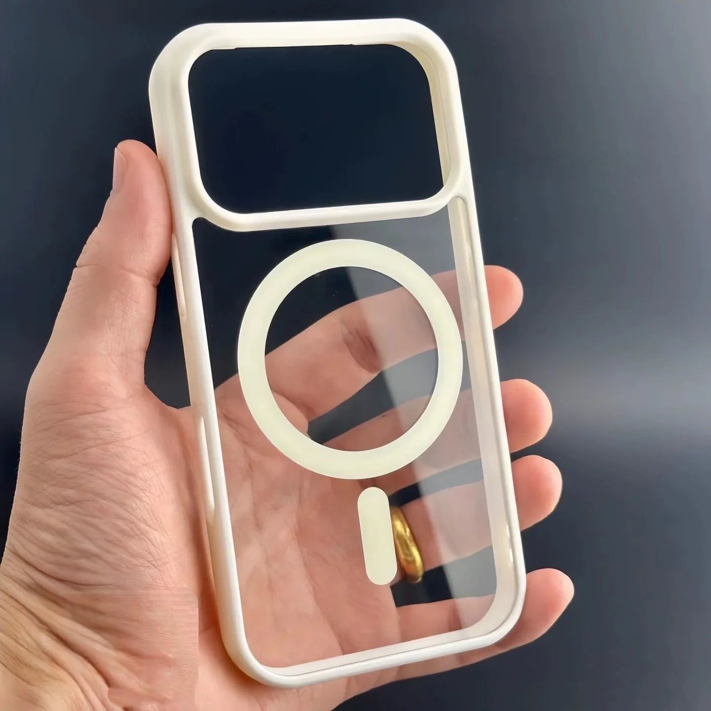 For Magsafe Case For iPhone 17 Air 17Promax 17Pro Original Transparent Acrylic Cover