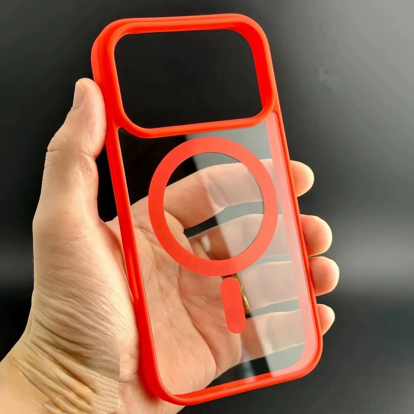 For Magsafe Case For iPhone 17 Air 17Promax 17Pro Original Transparent Acrylic Cover