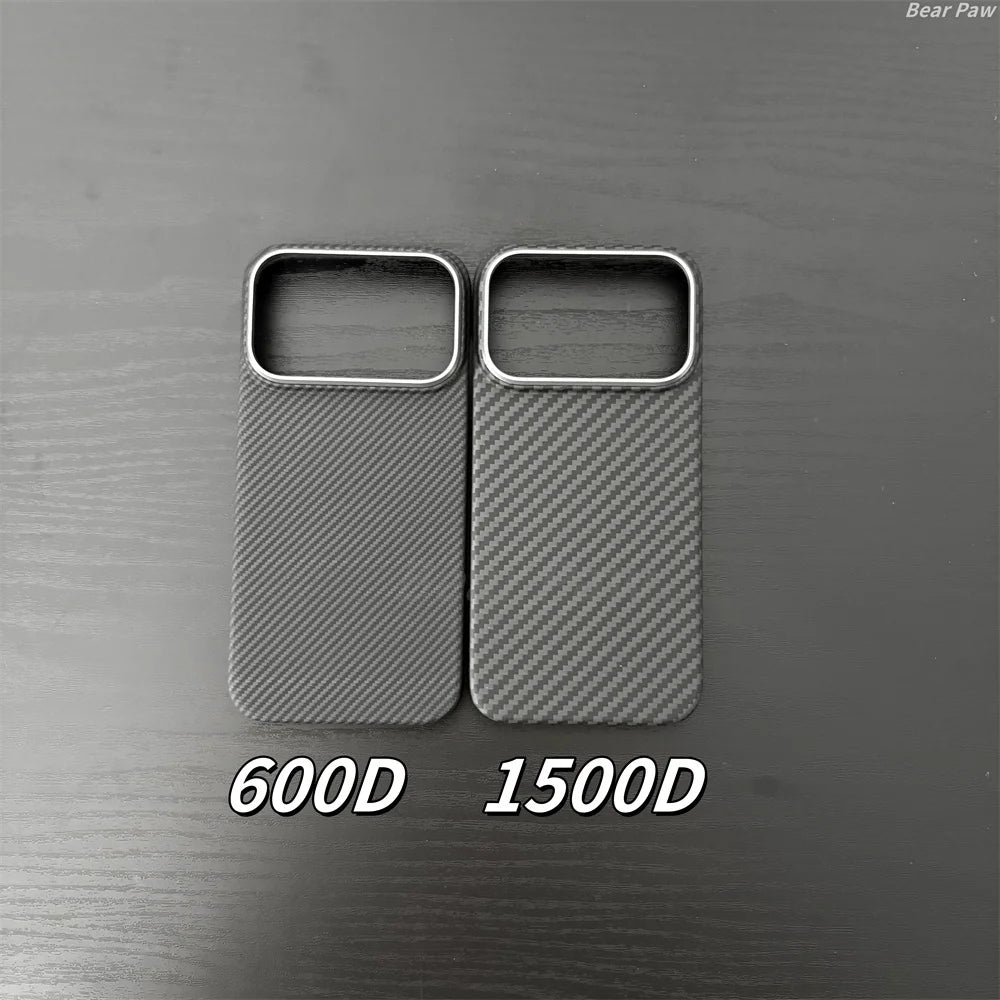 Aramid Carbon Fiber Magnetic Case for iPhone 17 Pro Max Frame Kevlar Fiber Cover for iPhone 17 Pro Magsafe Cases Funda