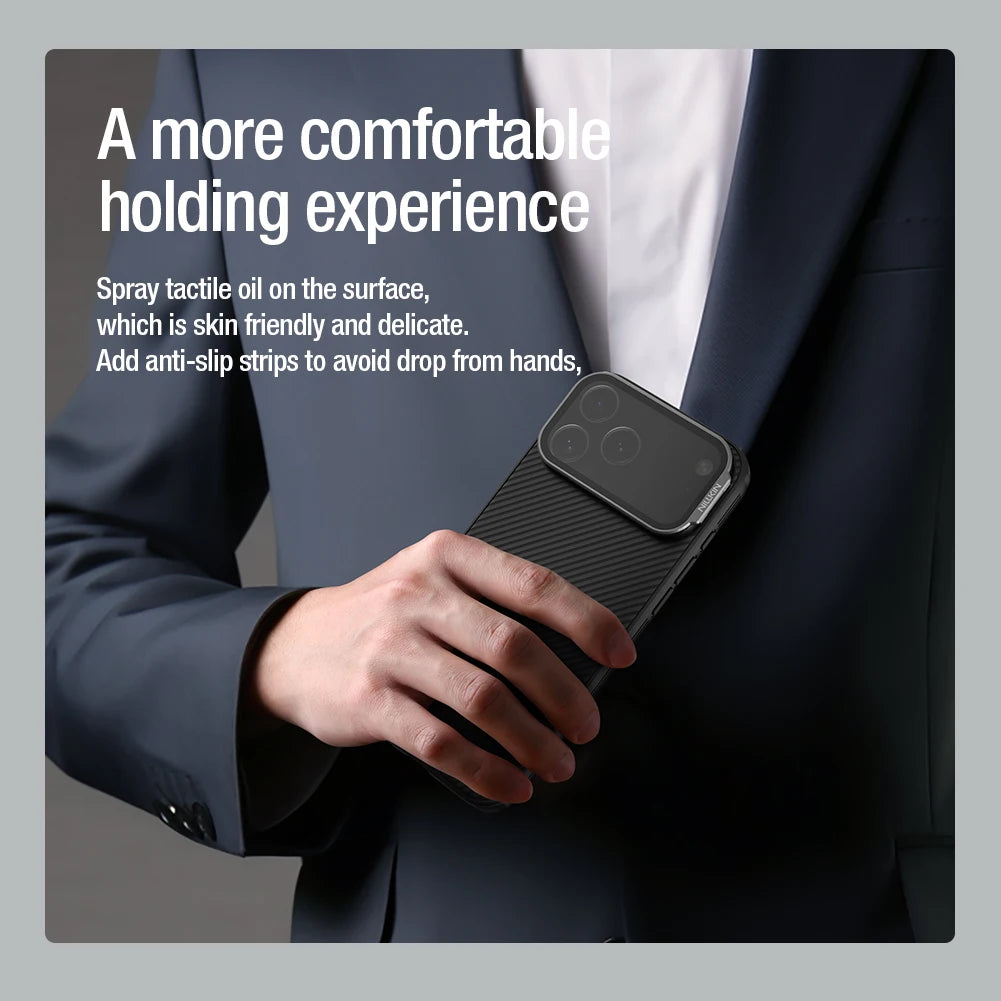 Nillkin for iPhone 17 Pro Max / 17 Pro Case CamShield Prop Camera Cover Transparent Stand Protection Back Cover Phone Case