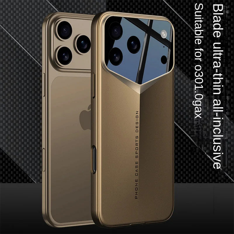 Blade Ultra-Thin Camera Height Enhancement Lens Phone Case for iPhone 17 Pro Max iPhone17 Pro Camera Protect Cover