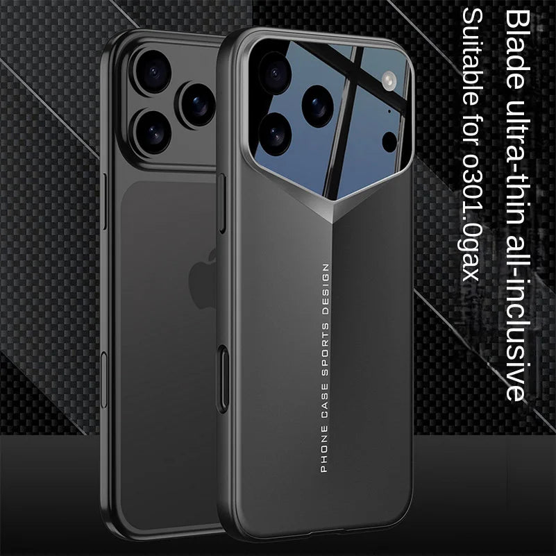 Blade Ultra-Thin Camera Height Enhancement Lens Phone Case for iPhone 17 Pro Max iPhone17 Pro Camera Protect Cover