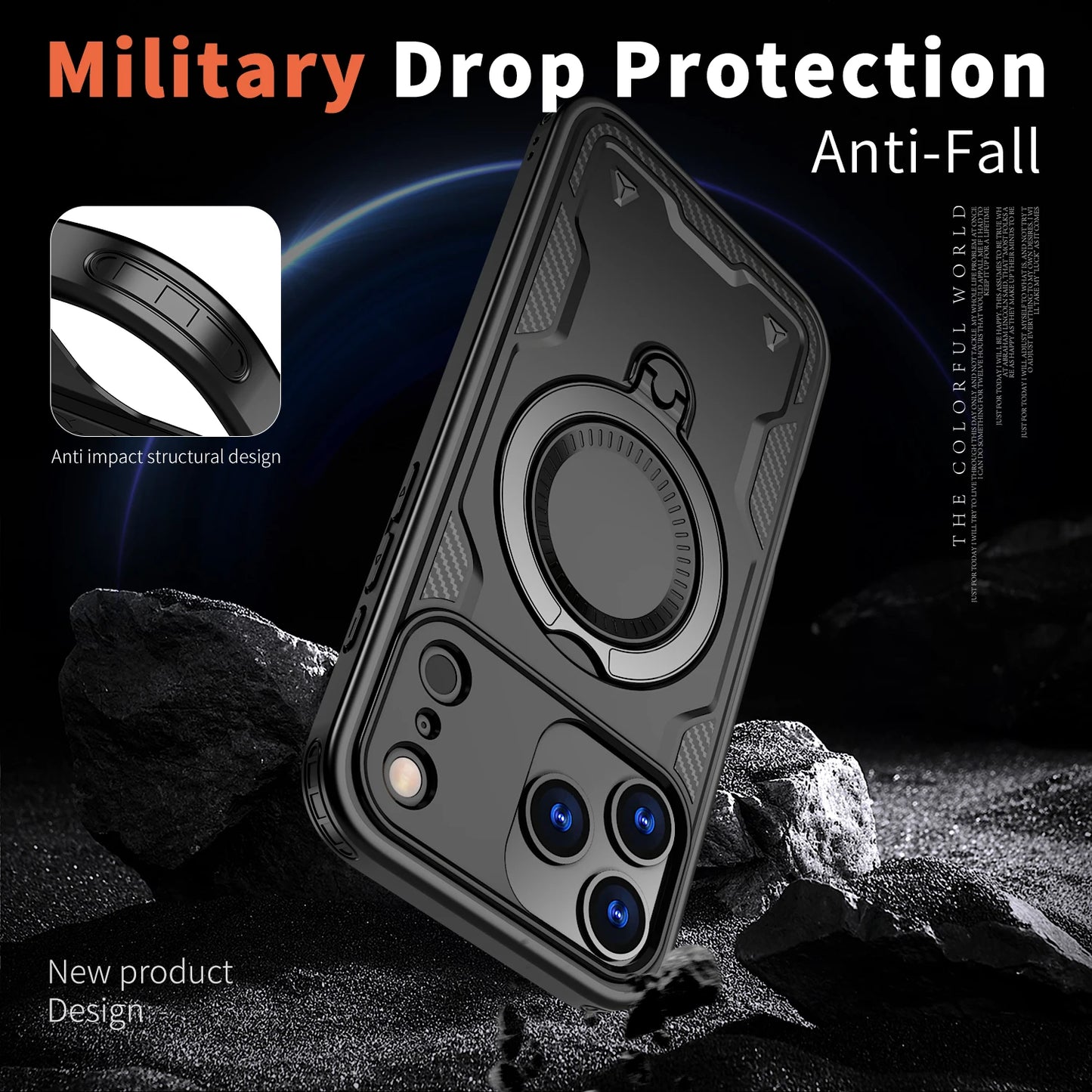 for iphone17 Wireless Charging Stand Ring Hard Case for Iphone 17 Pro Max 17 Air Plus Pro IphoneIphone17 Cases