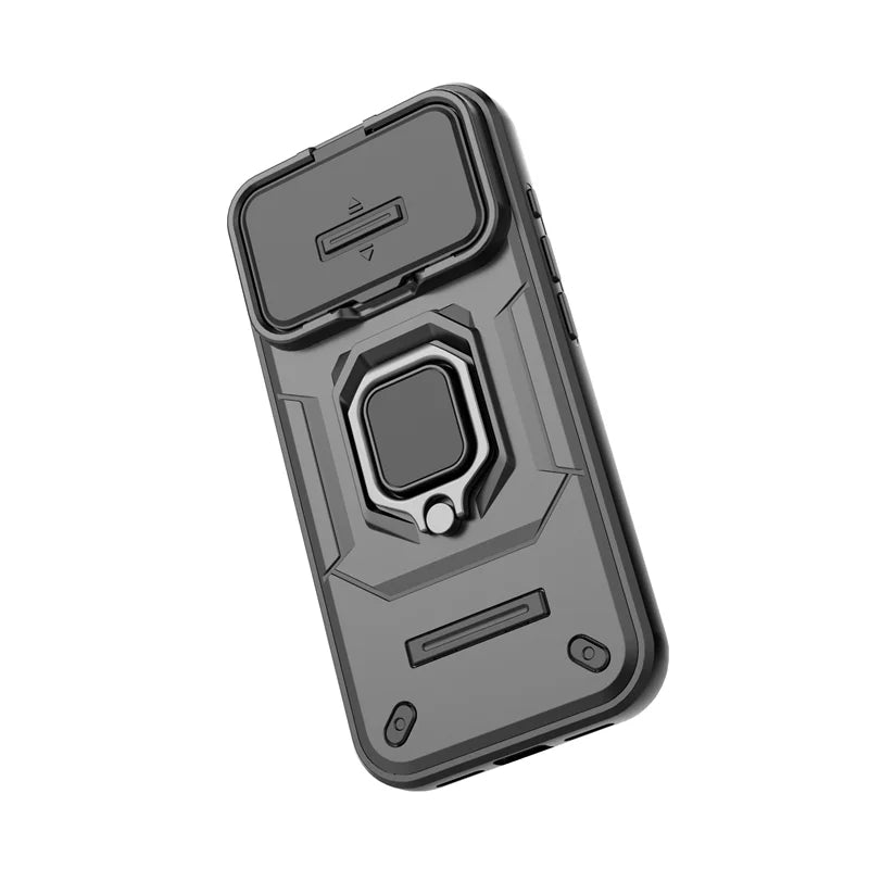 Armor Funda For iphone 17 Pro Max 5G Case Slide Camera Protect Ring Holder Cover For iphone17 Air Coque Capa