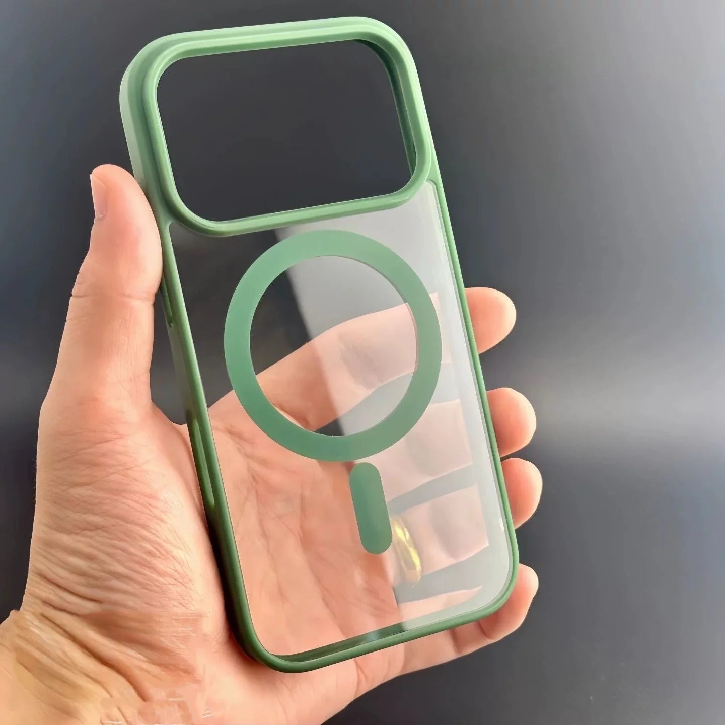 For Magsafe Case For iPhone 17 Air 17Promax 17Pro Original Transparent Acrylic Cover