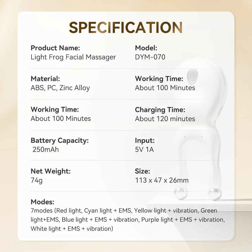 ANLAN LED Eye & Face Massager – Lifting & Light Therapy Device