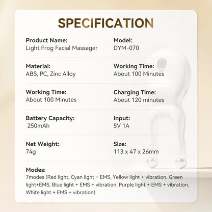 ANLAN LED Eye & Face Massager – Lifting & Light Therapy Device