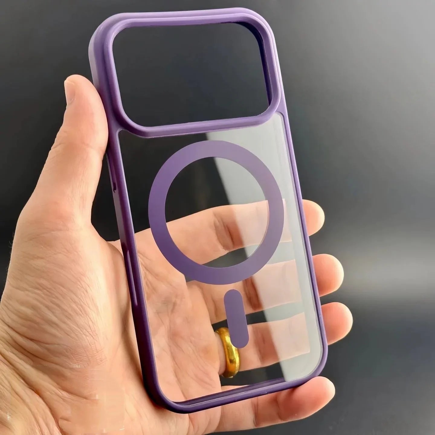 For Magsafe Case For iPhone 17 Air 17Promax 17Pro Original Transparent Acrylic Cover