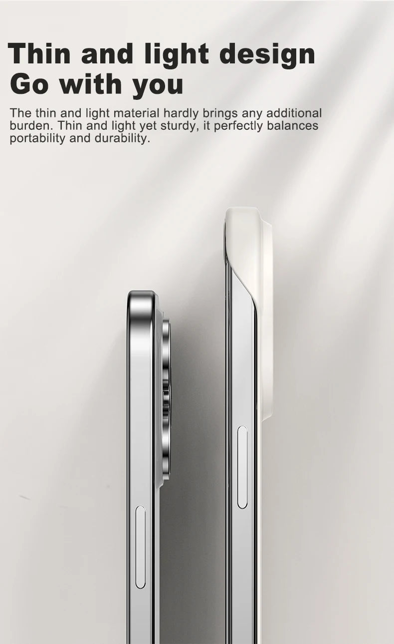Frameless Solid Color Magnetic Case For iPhone 17 Max Plus Magsafe Hard PC Matte Back Cover
