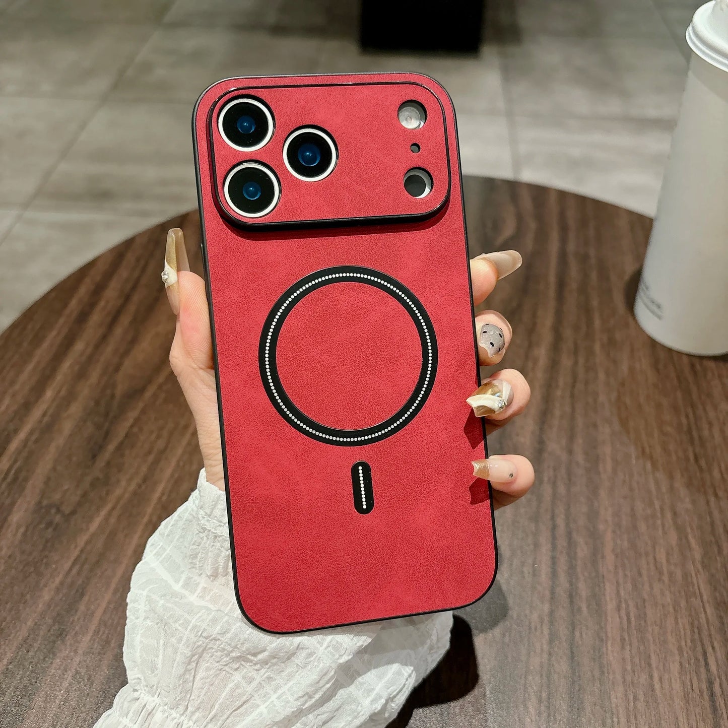 Magnetic Leather Case for iPhone 17 Pro Max 17 Air 17Pro Cover Magnet for Mag-safe Anti-knock All-round Camera Protector Shell