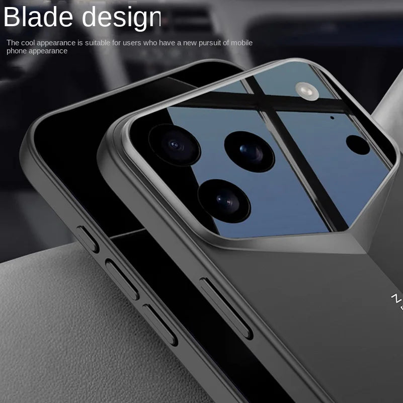 Blade Ultra-Thin Camera Height Enhancement Lens Phone Case for iPhone 17 Pro Max iPhone17 Pro Camera Protect Cover
