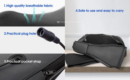 Shiatsu Neck & Shoulder Massager with Heat – Deep Kneading U-Shape Electric Massager