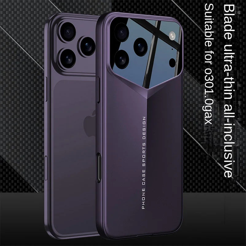 Blade Ultra-Thin Camera Height Enhancement Lens Phone Case for iPhone 17 Pro Max iPhone17 Pro Camera Protect Cover