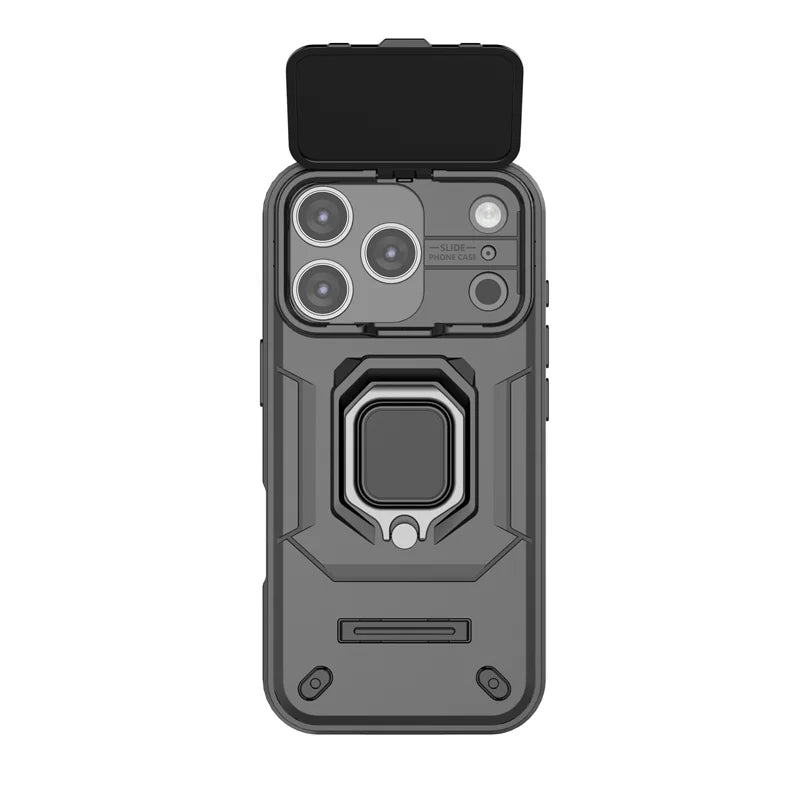 Armor Funda For iphone 17 Pro Max 5G Case Slide Camera Protect Ring Holder Cover For iphone17 Air Coque Capa