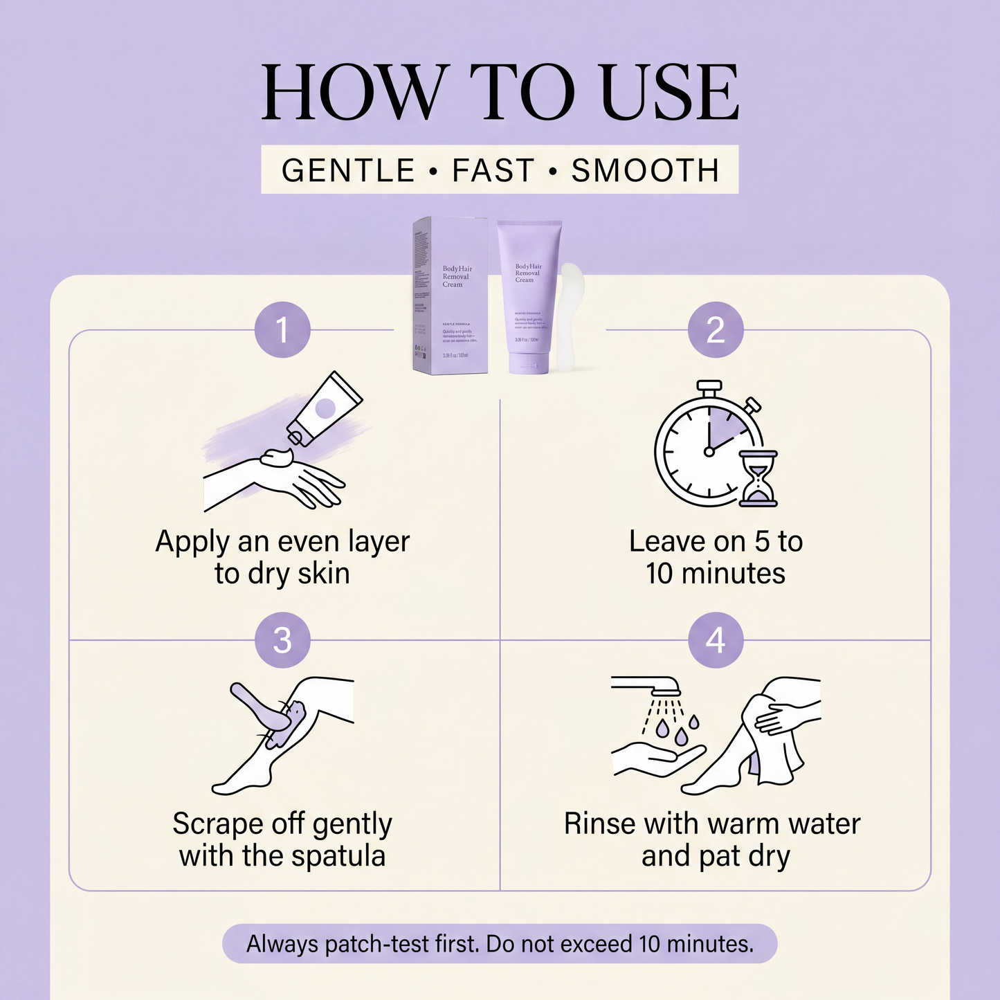 ELSUENO SilkSkin Hair Removal Cream - Smooth & Nourishing